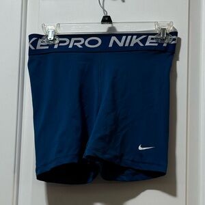 Nike Pro Blue Athletic Shorts